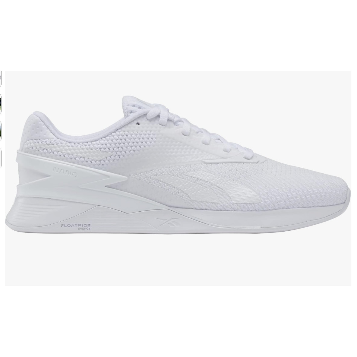 Reebok Unisex Nano X3 Sneaker, White/Cold Grey, 14 Us Men
